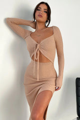 Julius Midi Dress - Tan