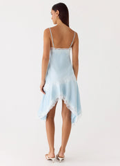 Starla Midi Dress - Pale Blue