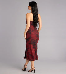 Written In Roses Strapless Midi Dress