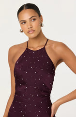 Halley Rhinestone Embellished Maxi Dress