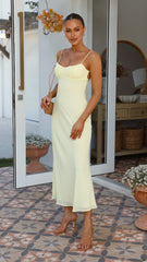 Margie Midi Dress - Yellow