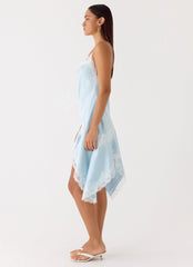 Starla Midi Dress - Pale Blue