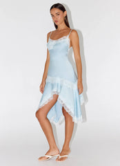 Starla Midi Dress - Pale Blue