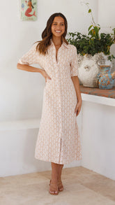 Ginny Midi Dress - Ginny Print