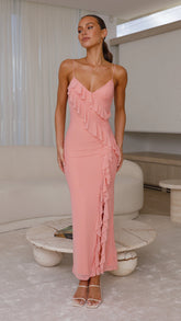 Debbie Midi Dress - Light Pink