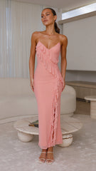 Debbie Midi Dress - Light Pink