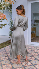 Angelina Midi Dress - Olive