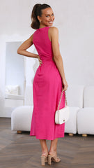 Jamila Midi Dress - Pink