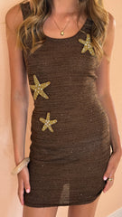 Esmi Starfish Mini Dress - Brown