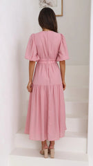 Erin Midi Dress - Soft Pink
