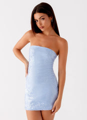 Martini Mini Dress - Blue
