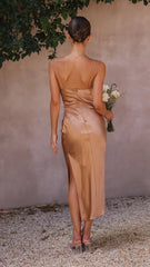 Monte Midi Dress - Latte