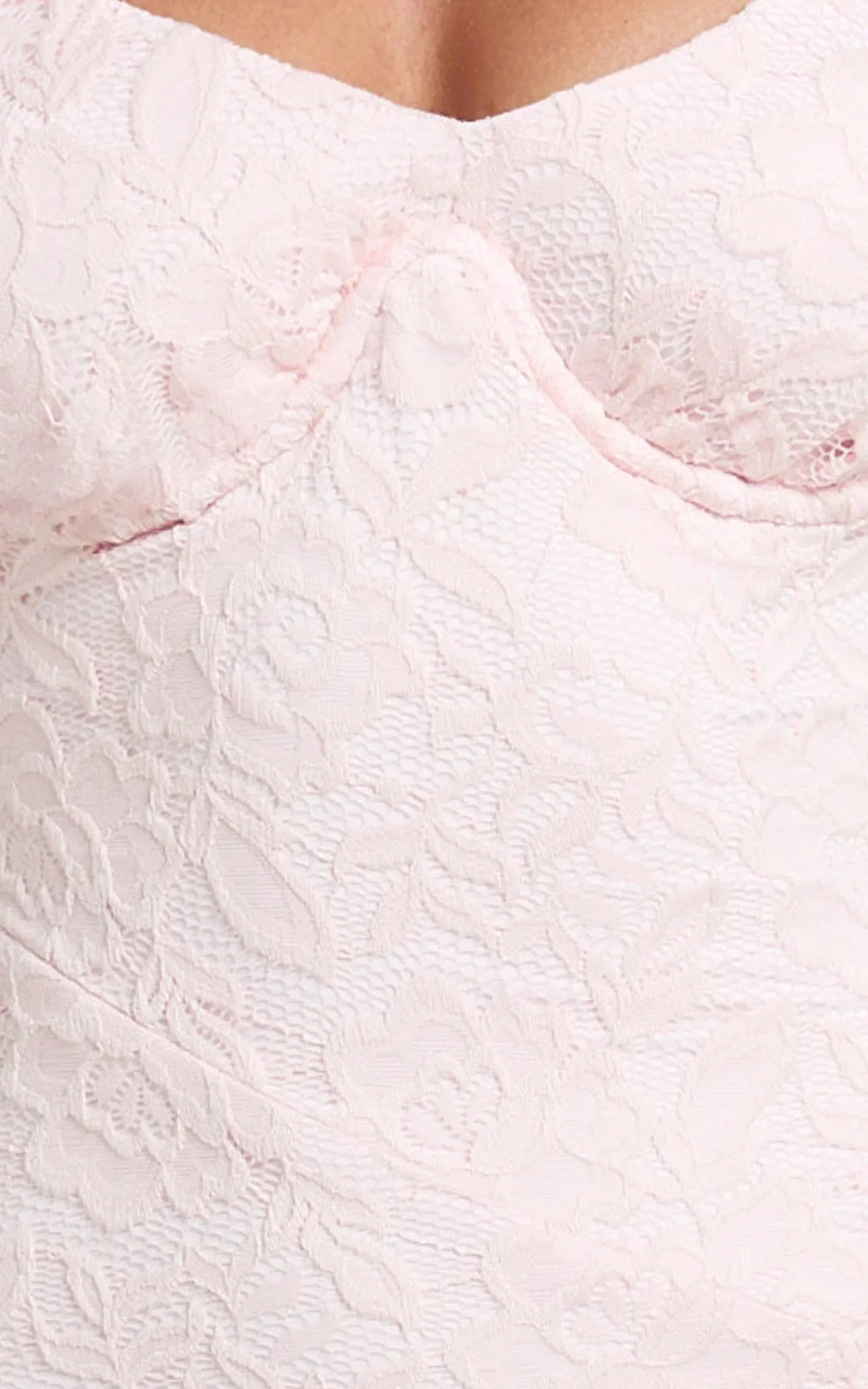 Judai Mini Dress Lace Off Shoulder A Line Dress in Pink