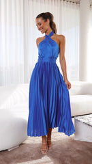 Charlotte Midi Dress - Blue