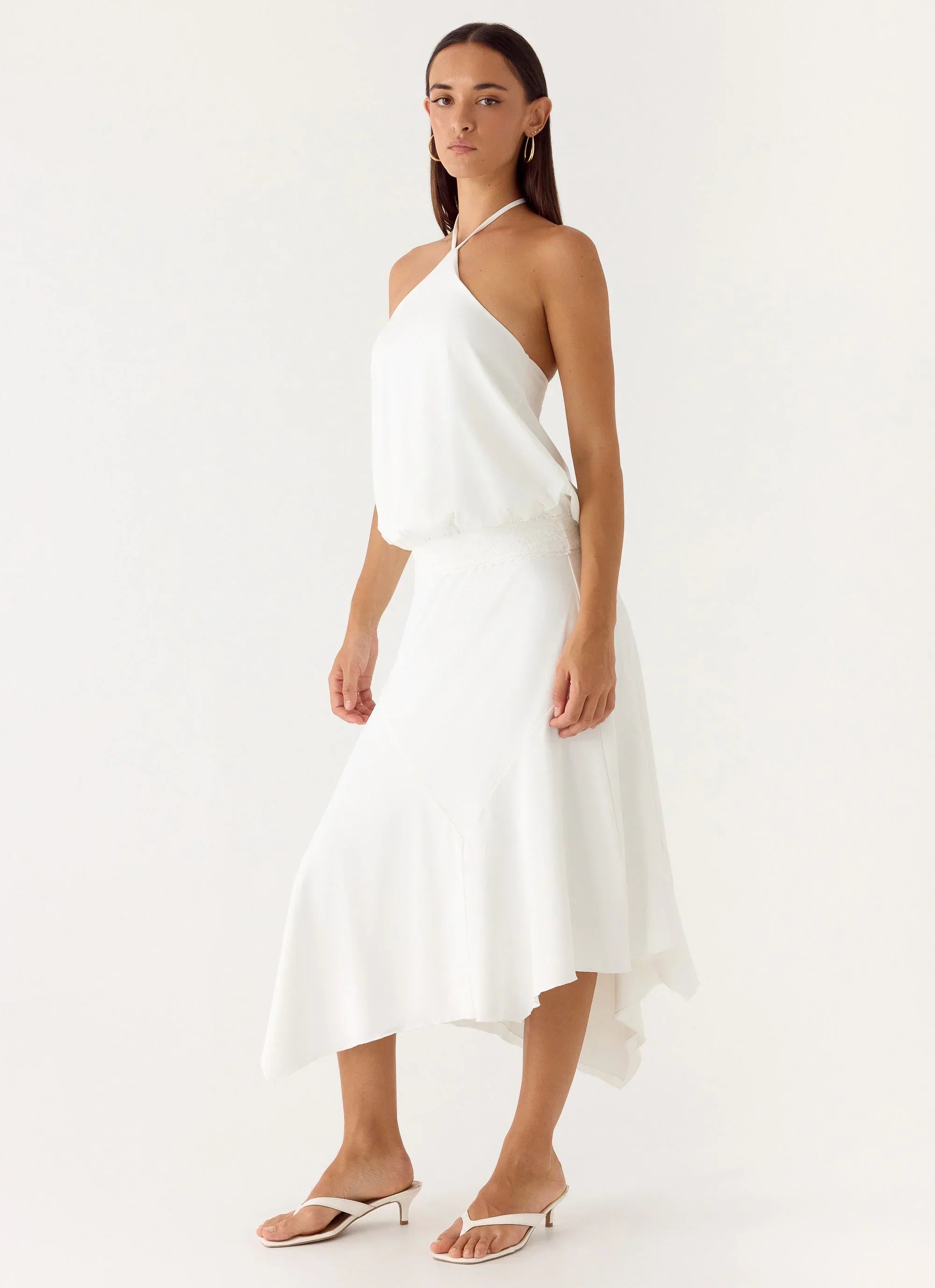 To The Girls Midi Dress - White