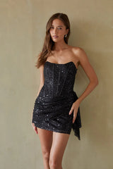 Vivian Corset Sequin Mini Dress