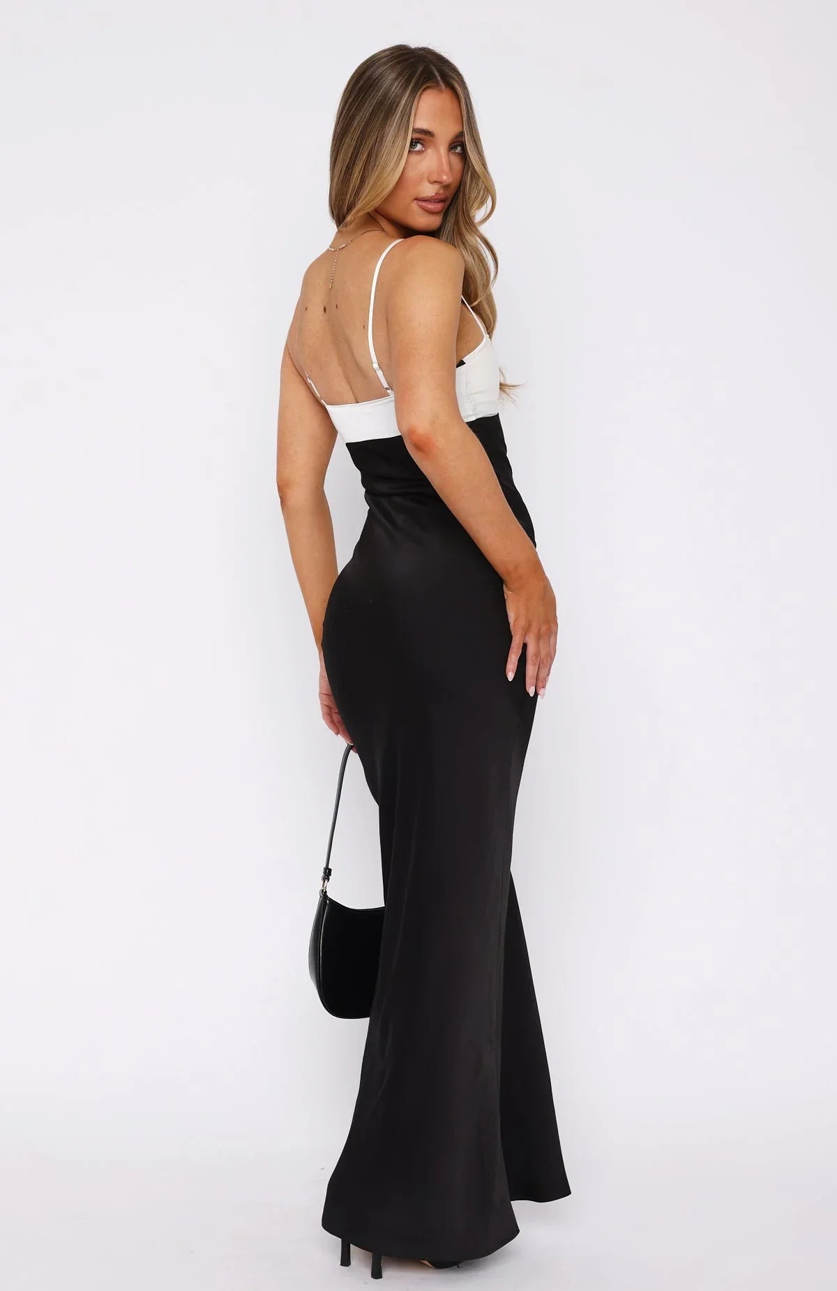 Think Of Me Maxi Dress Black/Off White