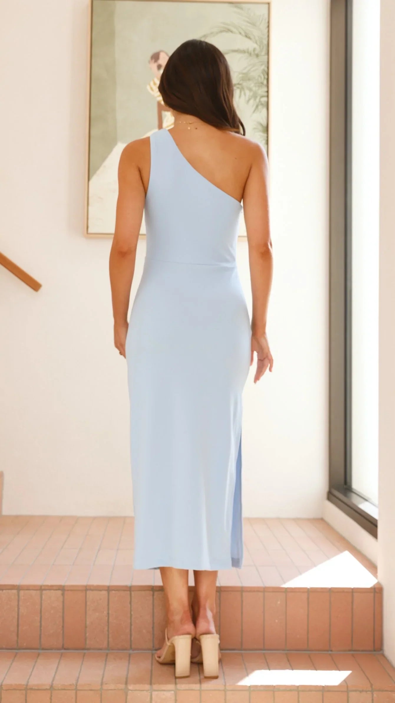 Alaina Midi Dress - Baby Blue