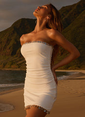 Rhiellie Strapless Mini Dress - White