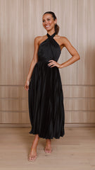 Charlotte Midi Dress - Black