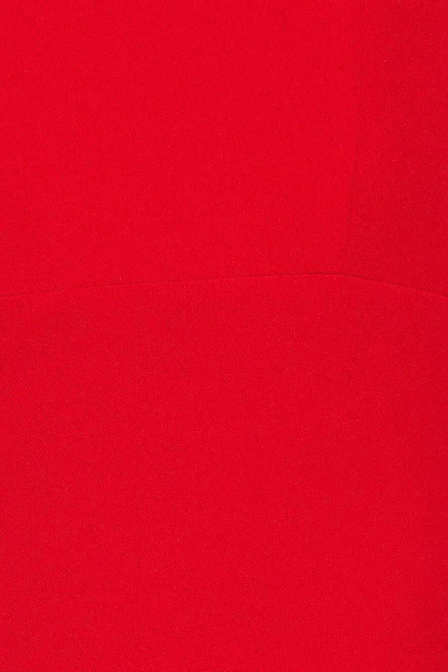 Girl In The Shadow Midi Dress Red