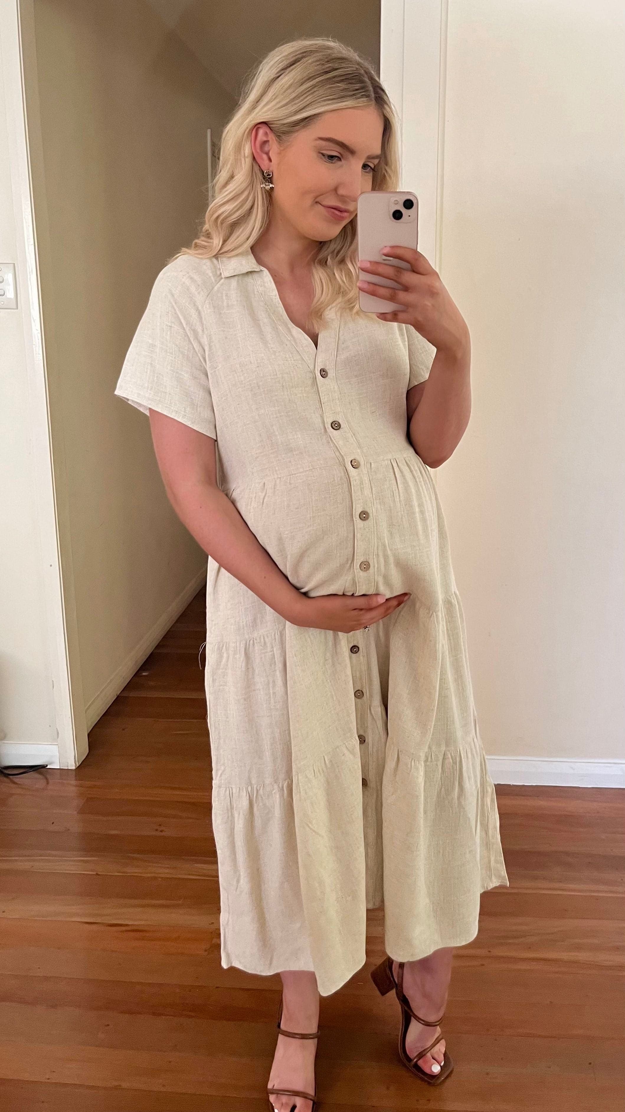 Kimberly Midi Dress - Natural