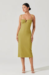 Jaida Bustier Bodycon Midi Dress