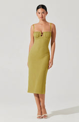 Jaida Bustier Bodycon Midi Dress