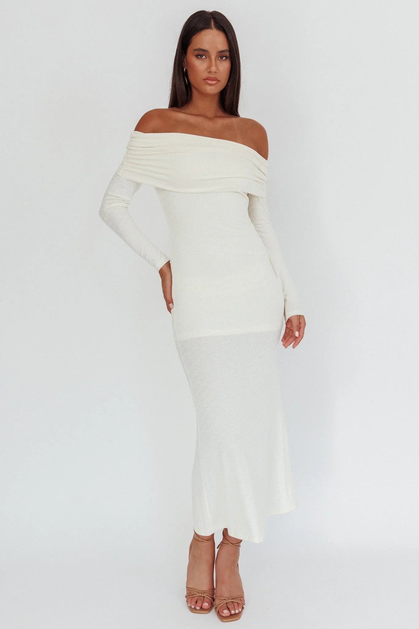 Juju Off-Shoulder Maxi Dress White