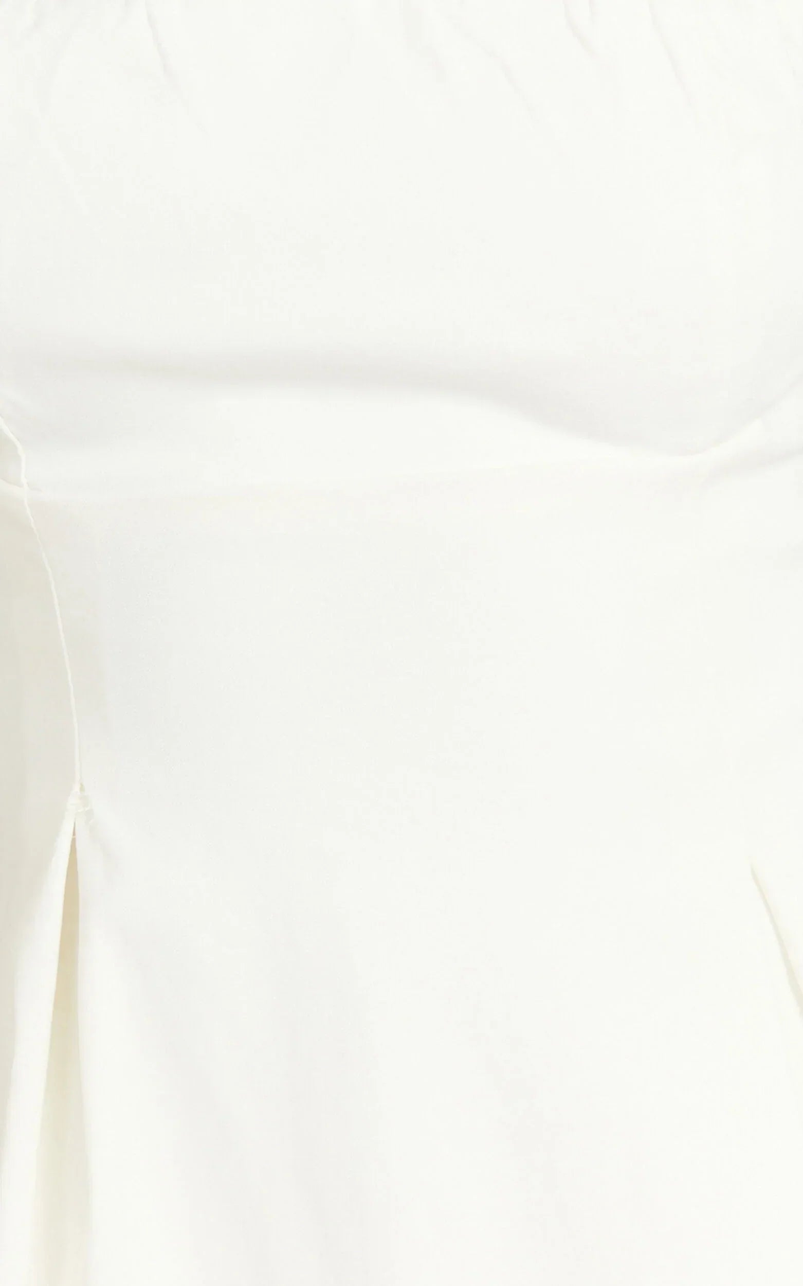 Ida Mini Dress - Wide Strap Straight Neck  Bow Back Dress in White