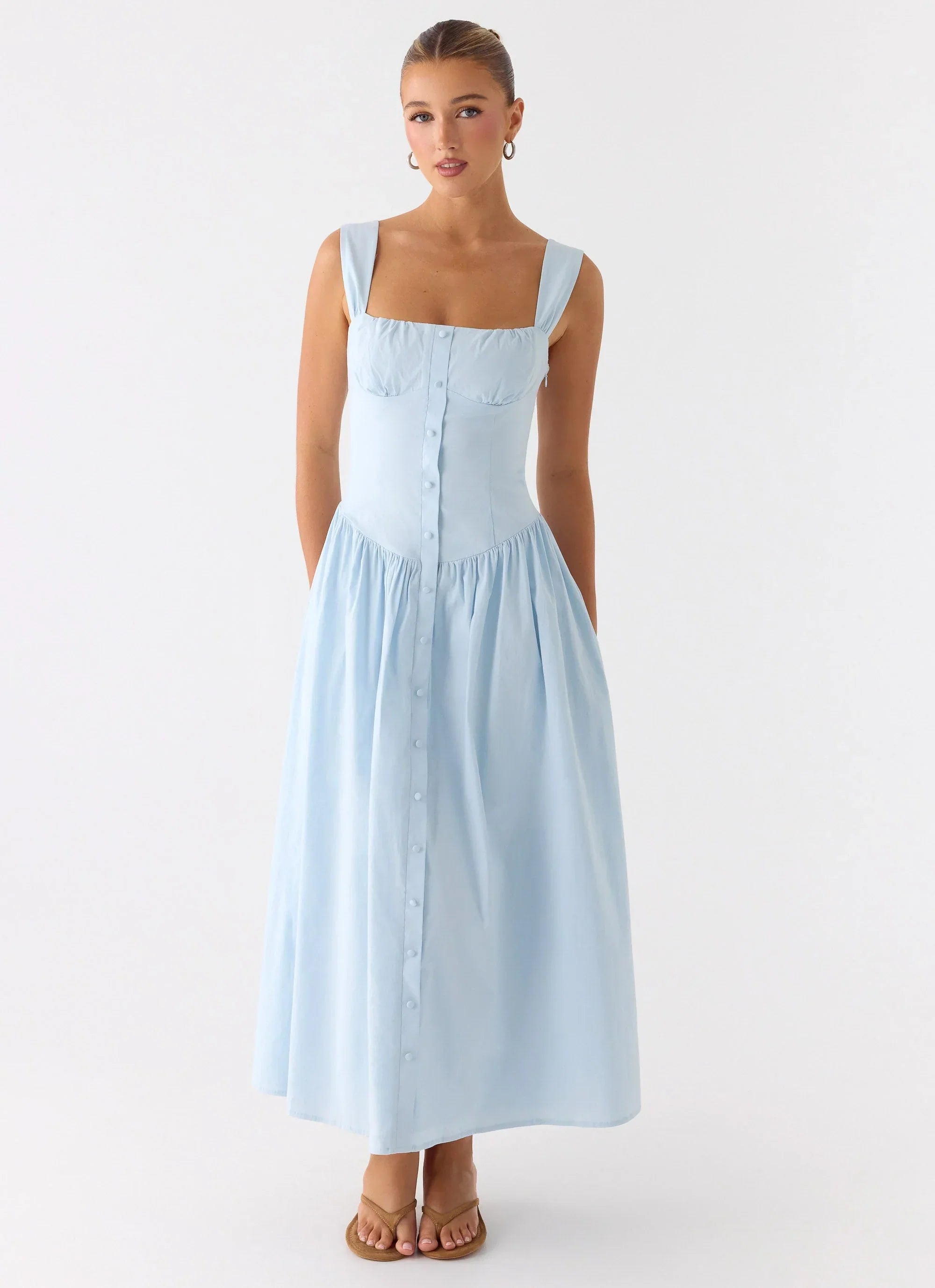 Emmalina Midi Dress - Blue