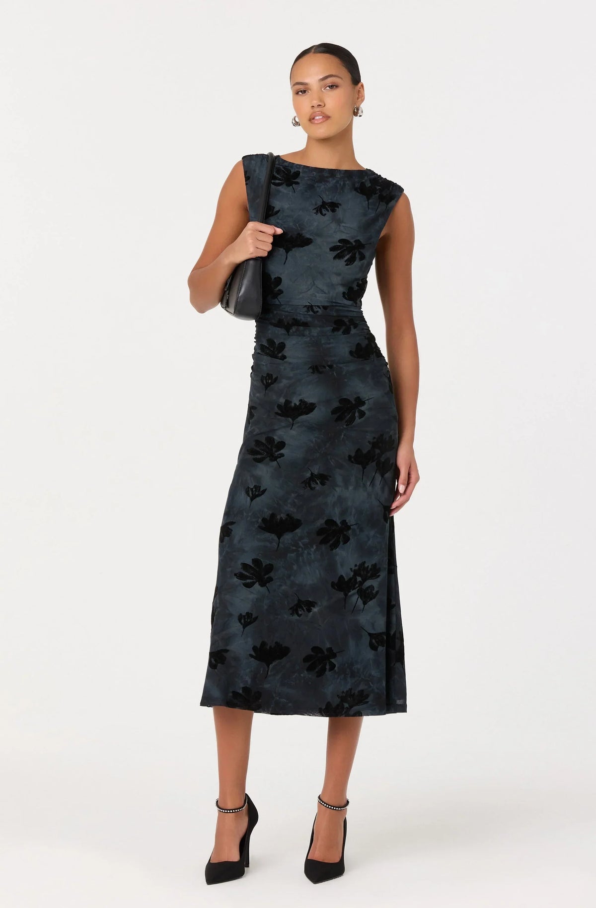 Tionne Floral Midi Dress