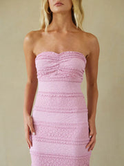 Tayshia Lace Midi Dress