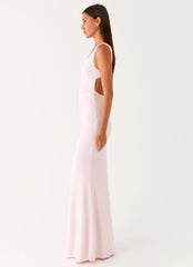 Cherry Sky Maxi Dress - Baby Pink