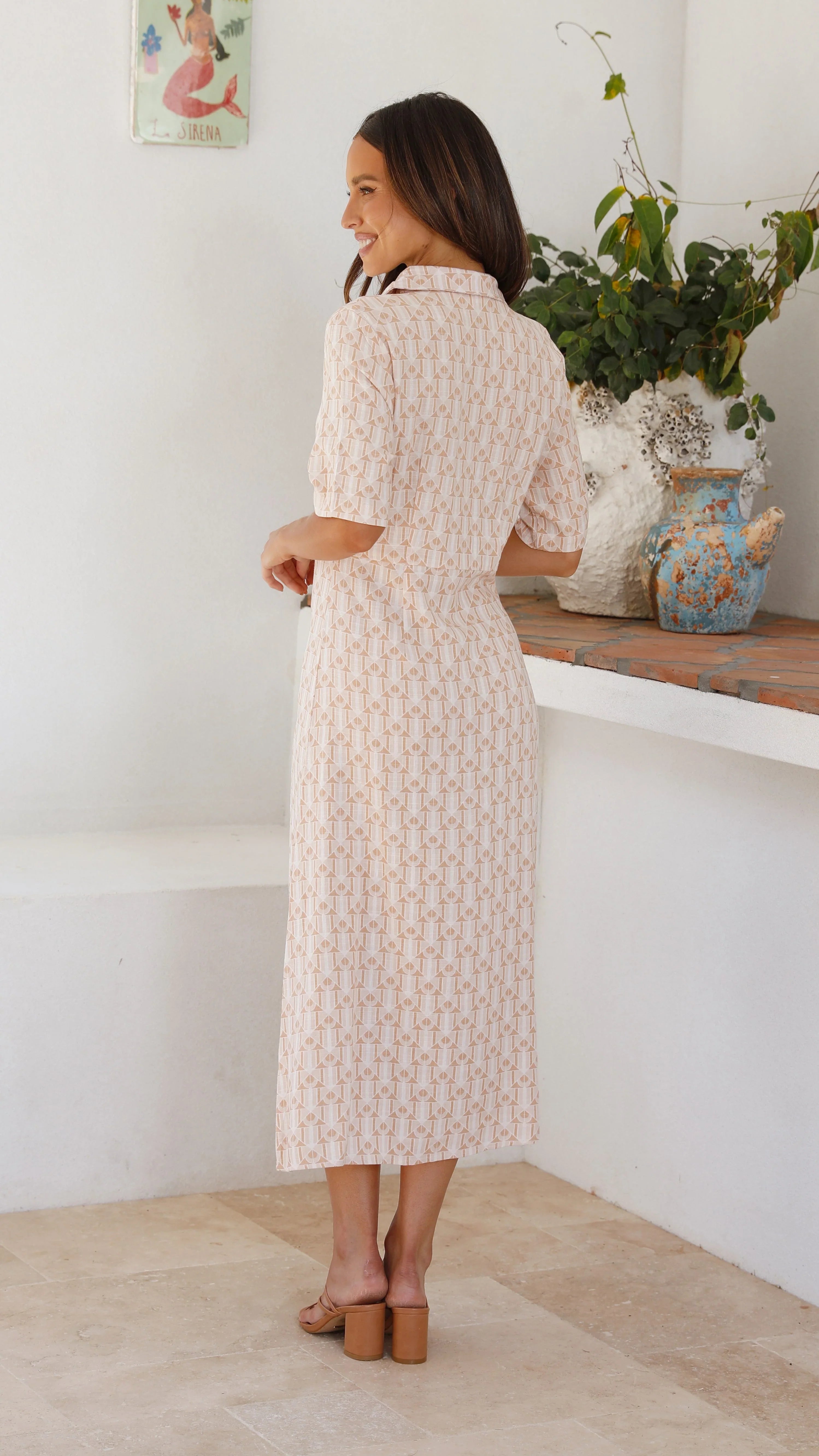 Ginny Midi Dress - Ginny Print