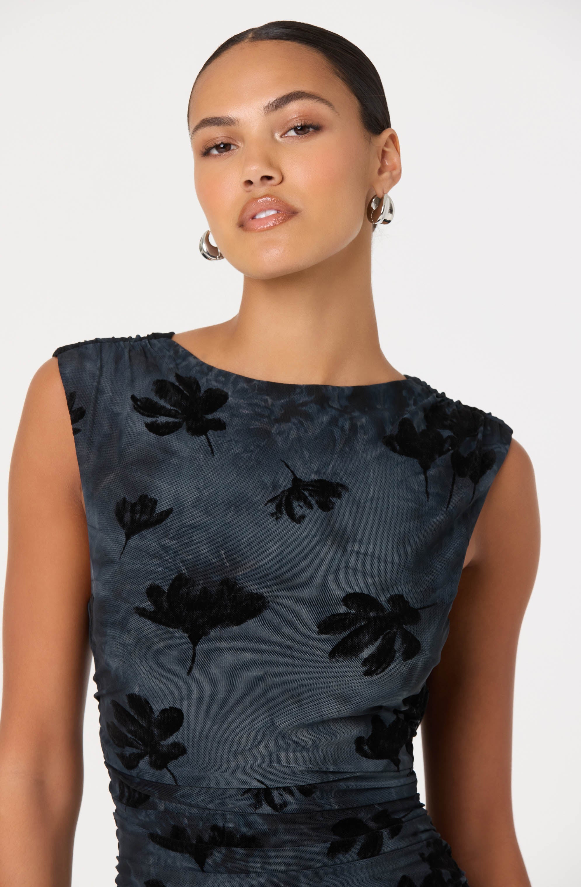 Tionne Floral Midi Dress