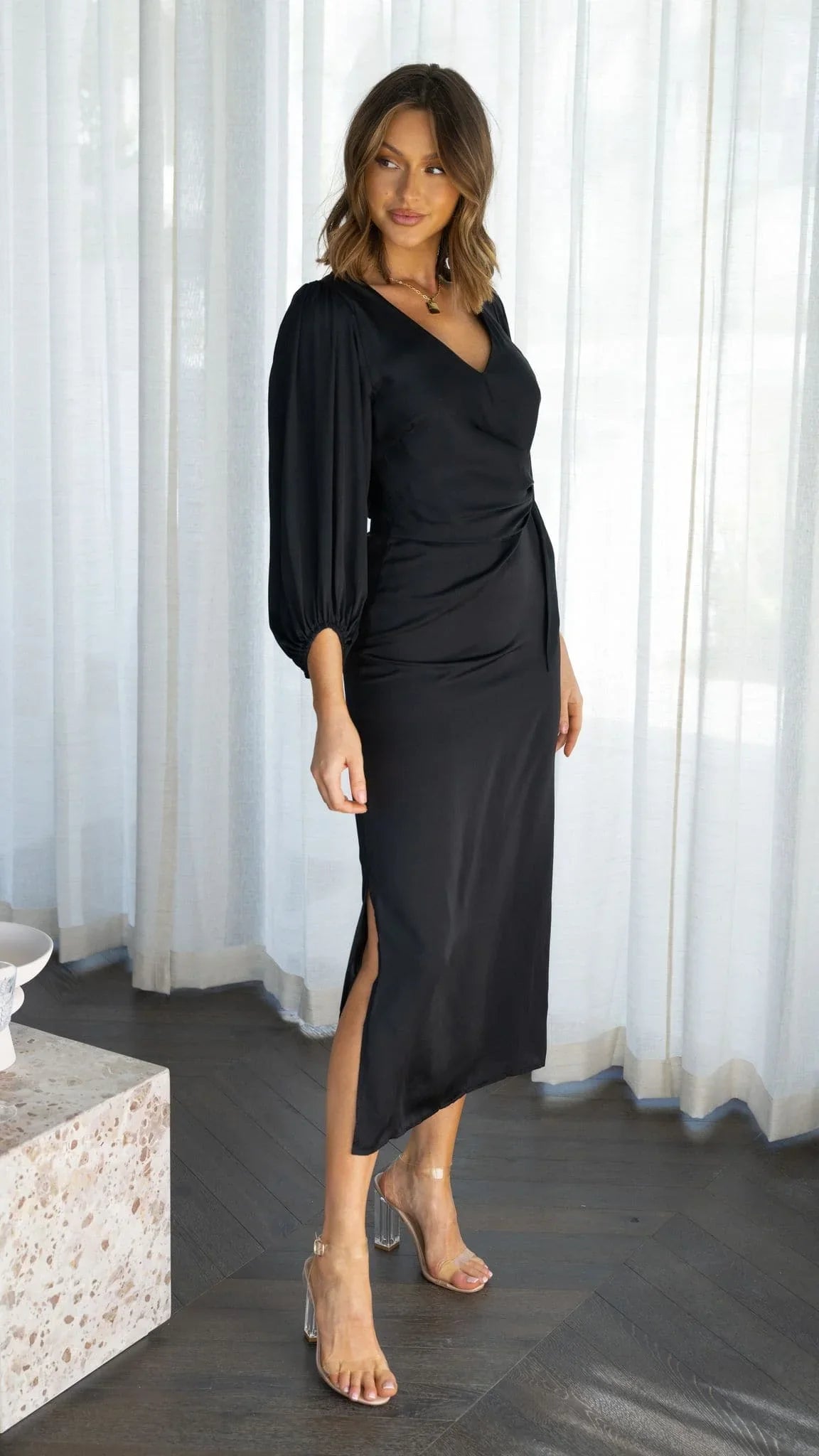 Meilani Midi Dress - Black