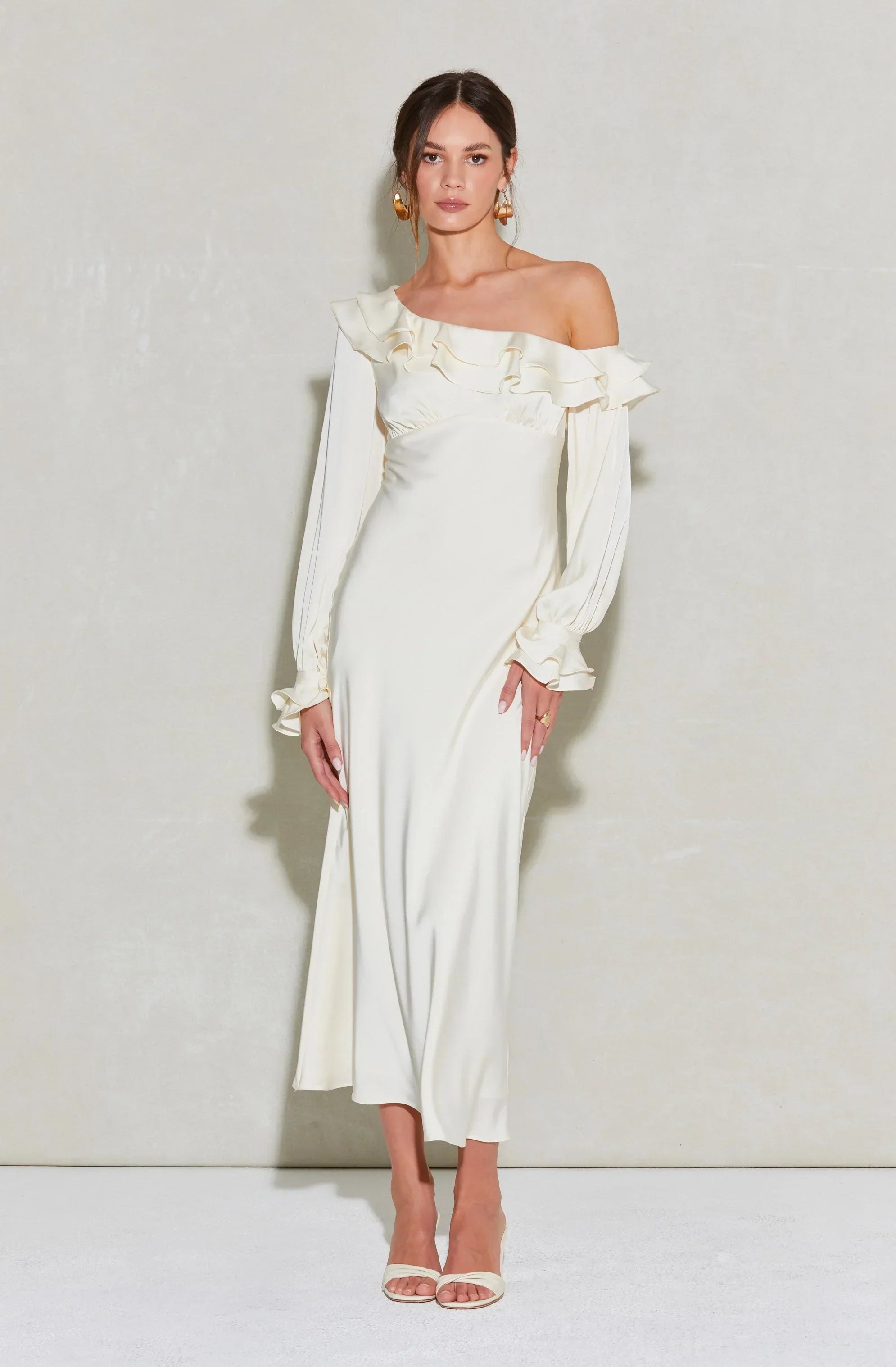 Coraline Satin Midi Dress