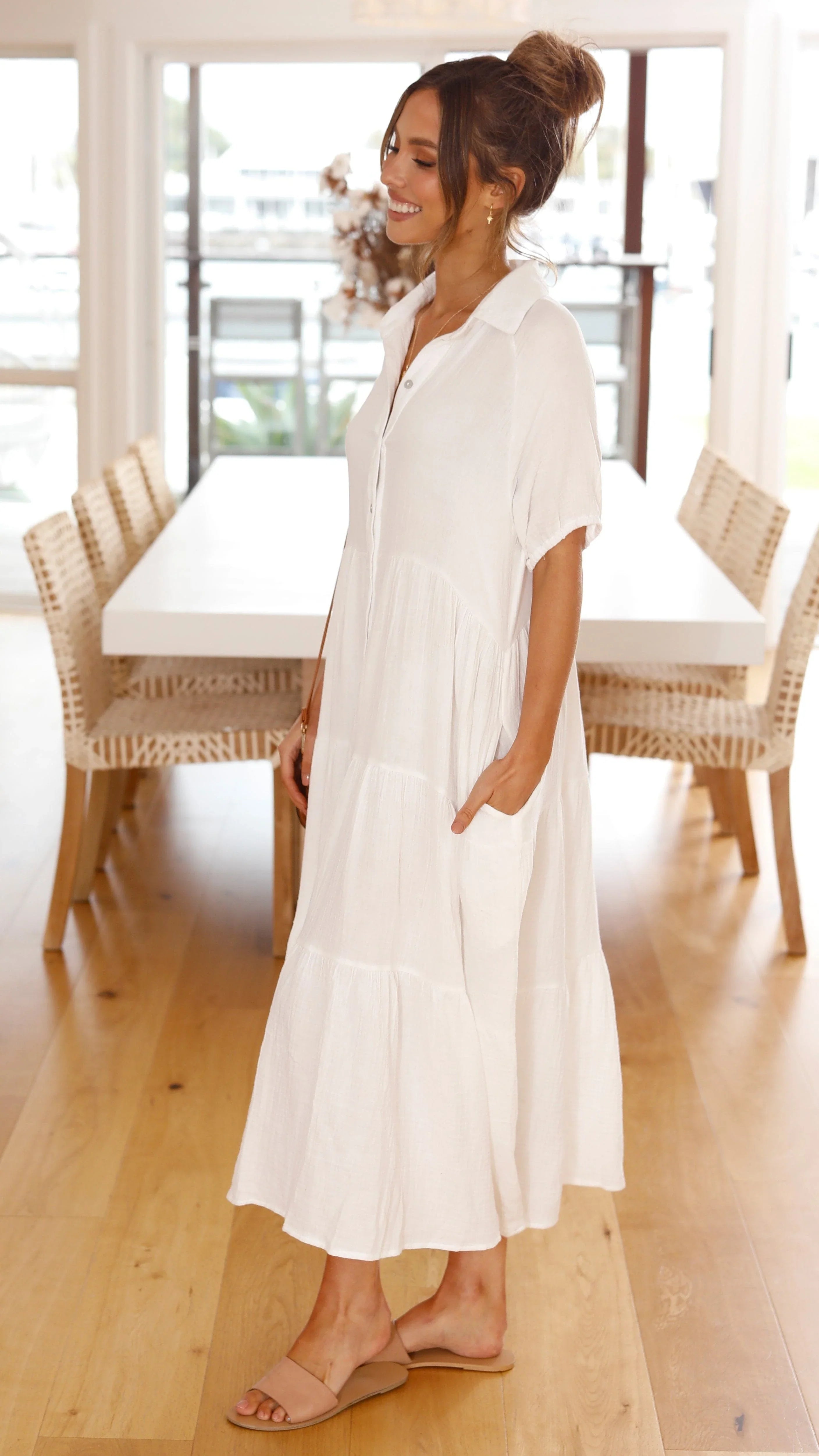 Morgana Dress - White