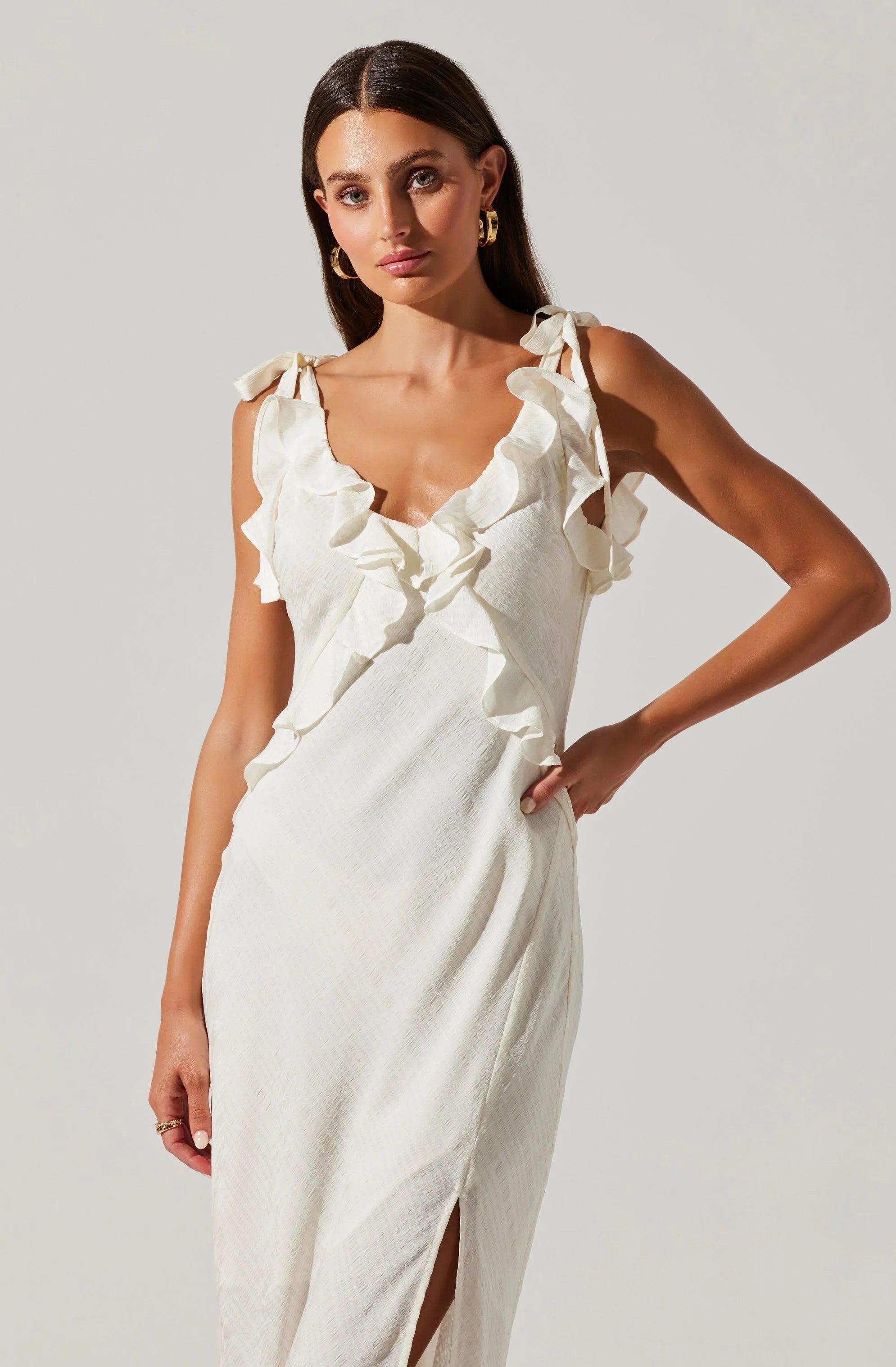 Sorbae Ruffle Maxi Dress