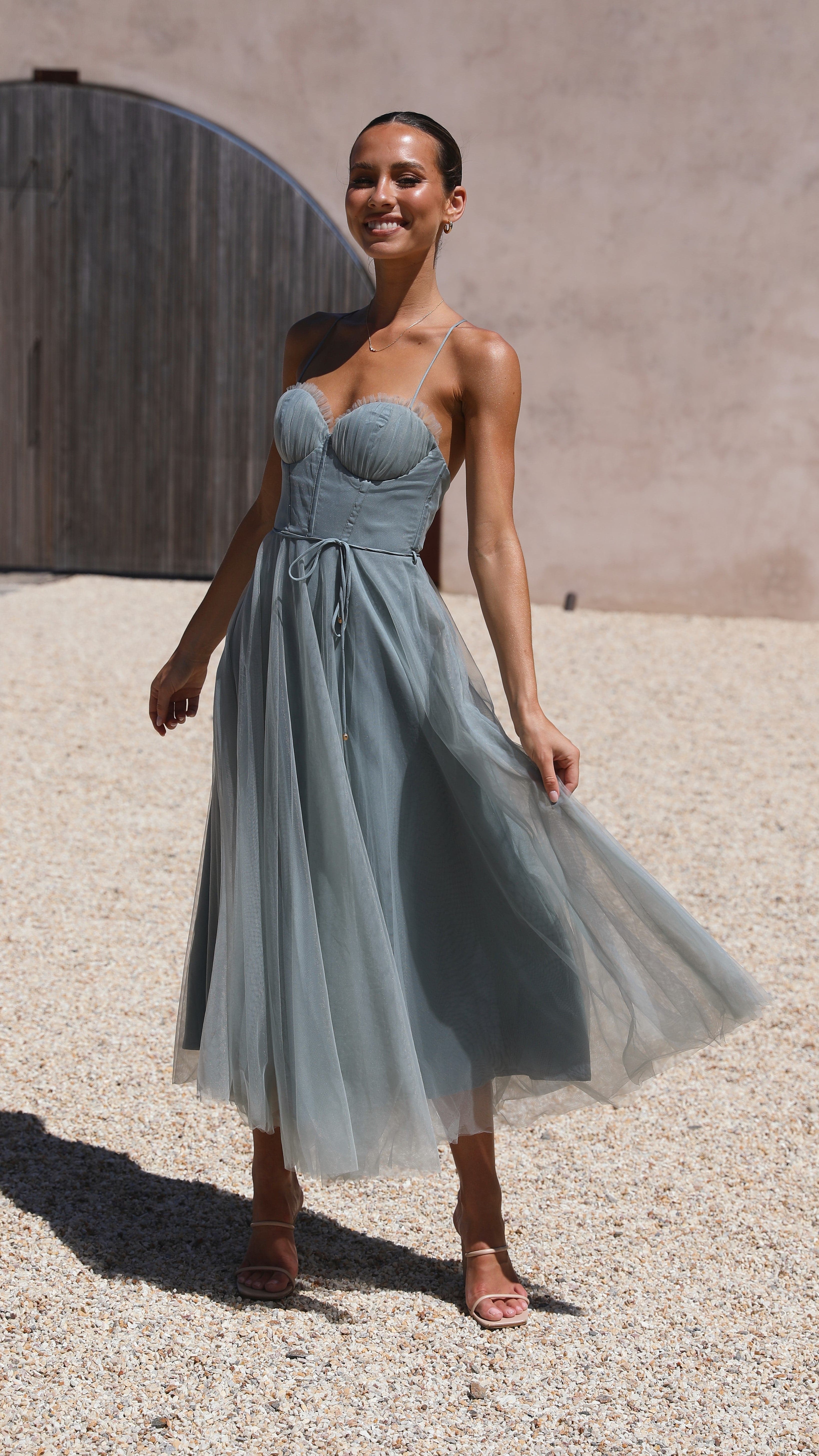 Diana Midi Dress - Sage