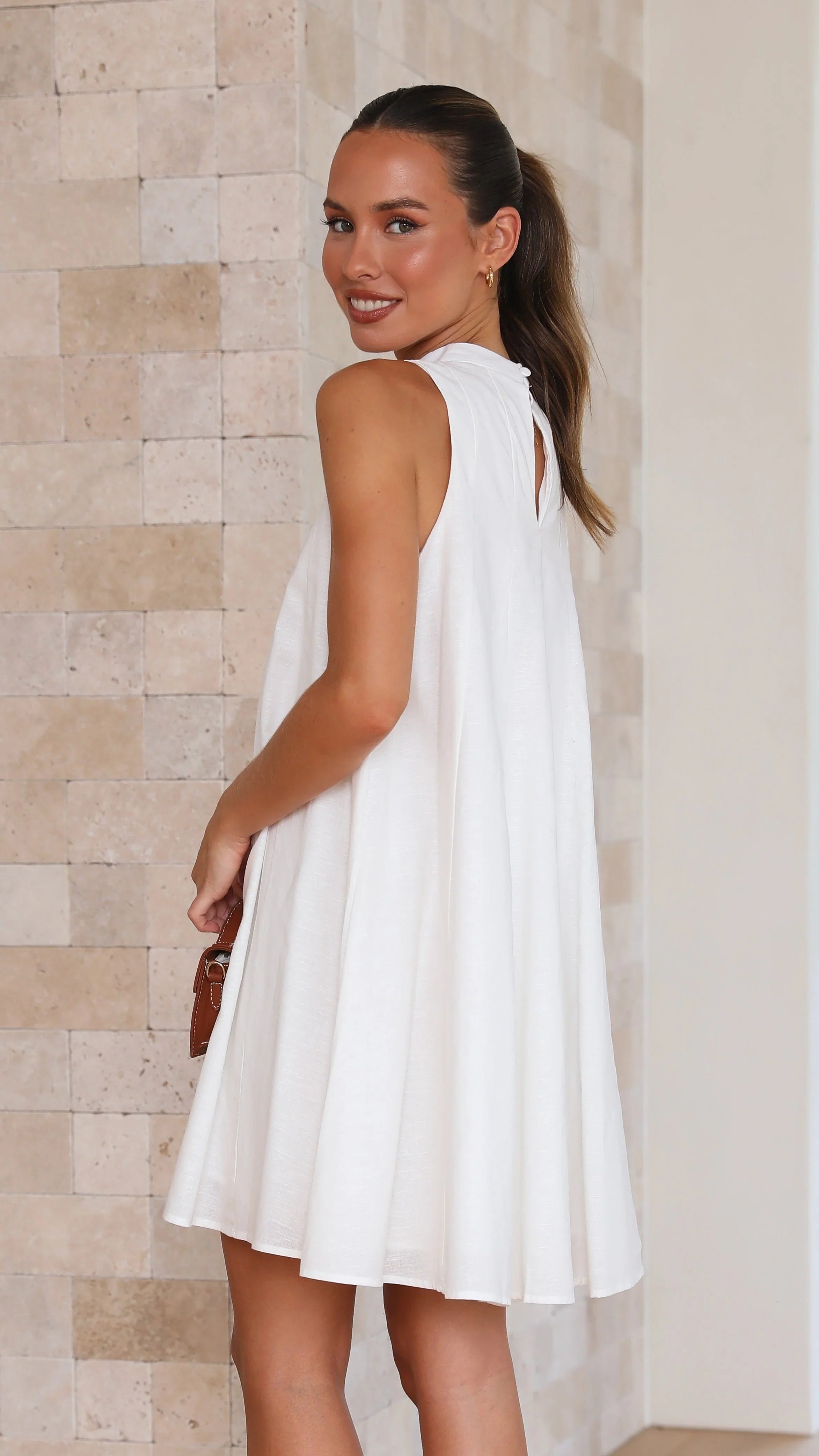 Talara Mini Dress - White