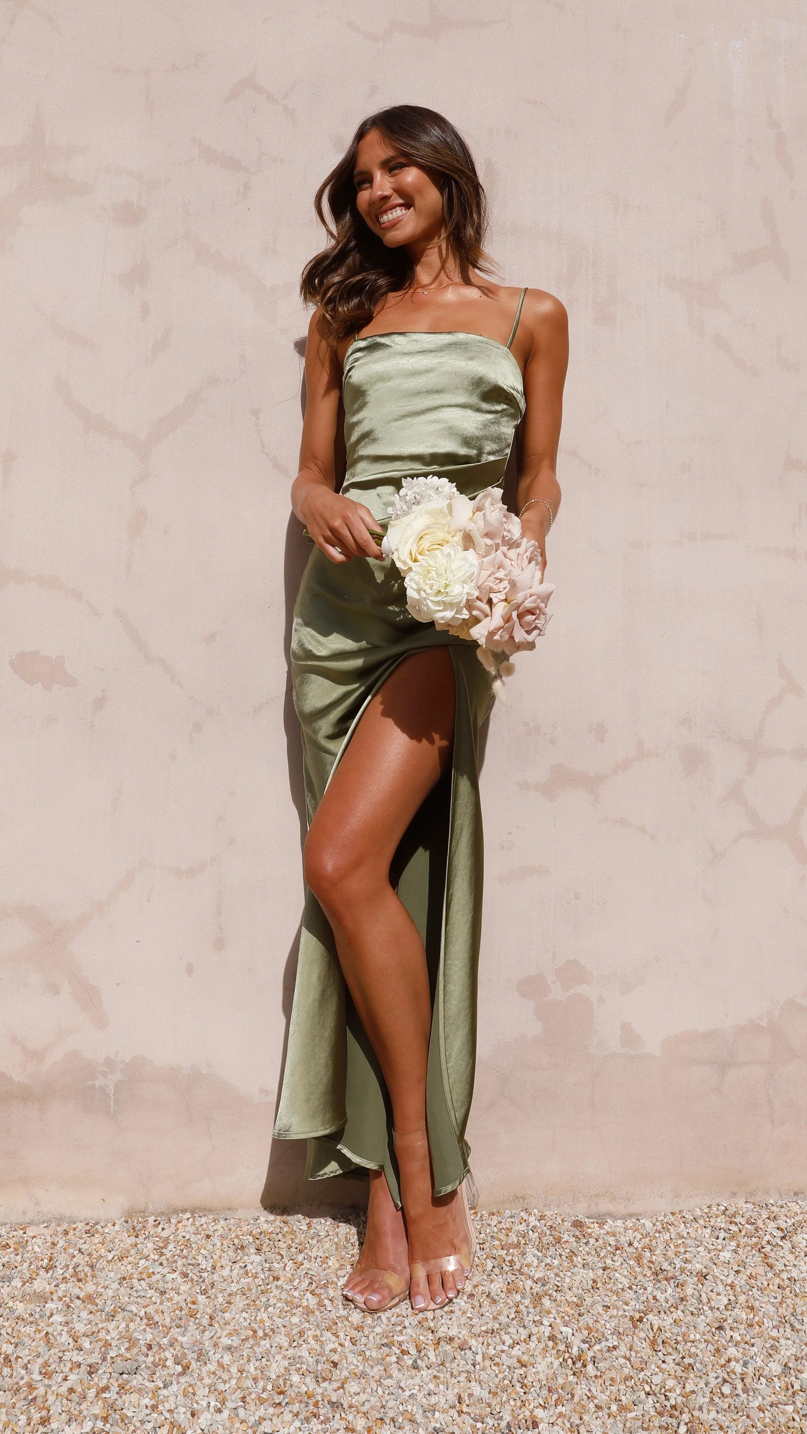 Julia Maxi Dress - Olive