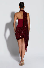 Denise Mini Dress - Wine