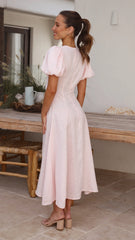 Blaire Midi Dress - Rosewater