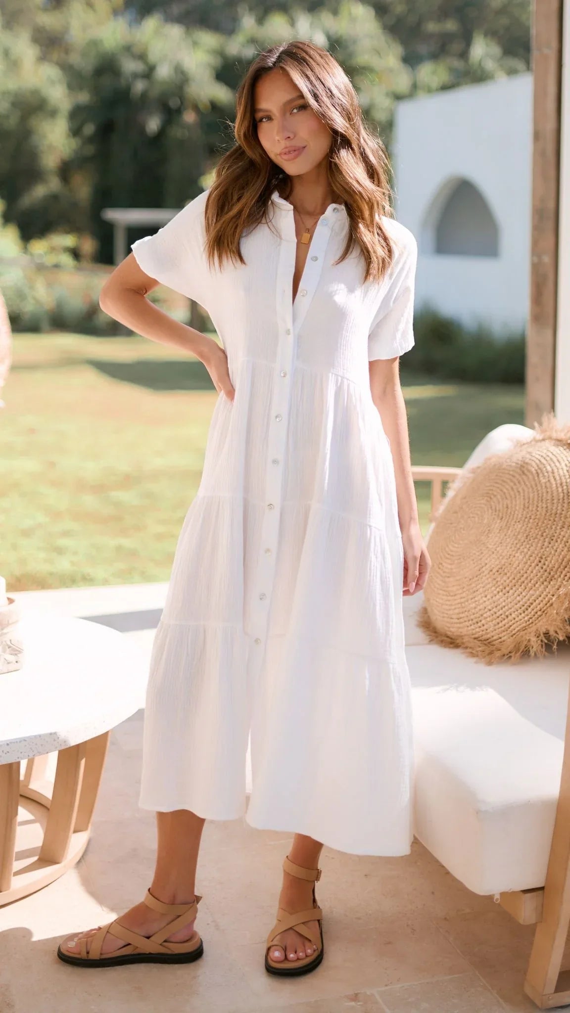 Morgana Dress - White