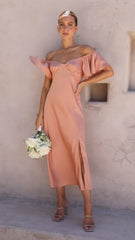 Louisa Midi Dress - Desert Rose