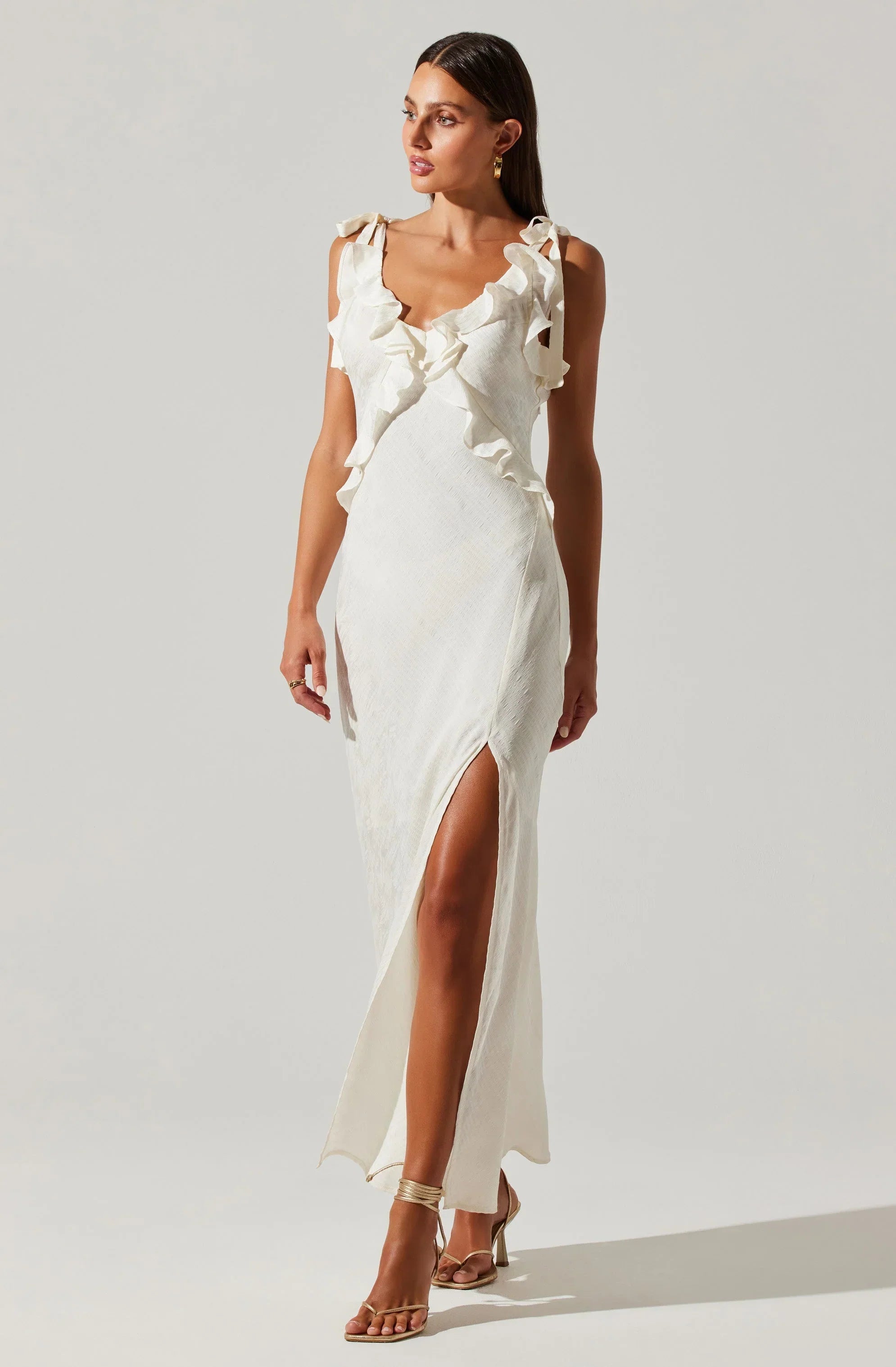 Sorbae Ruffle Maxi Dress