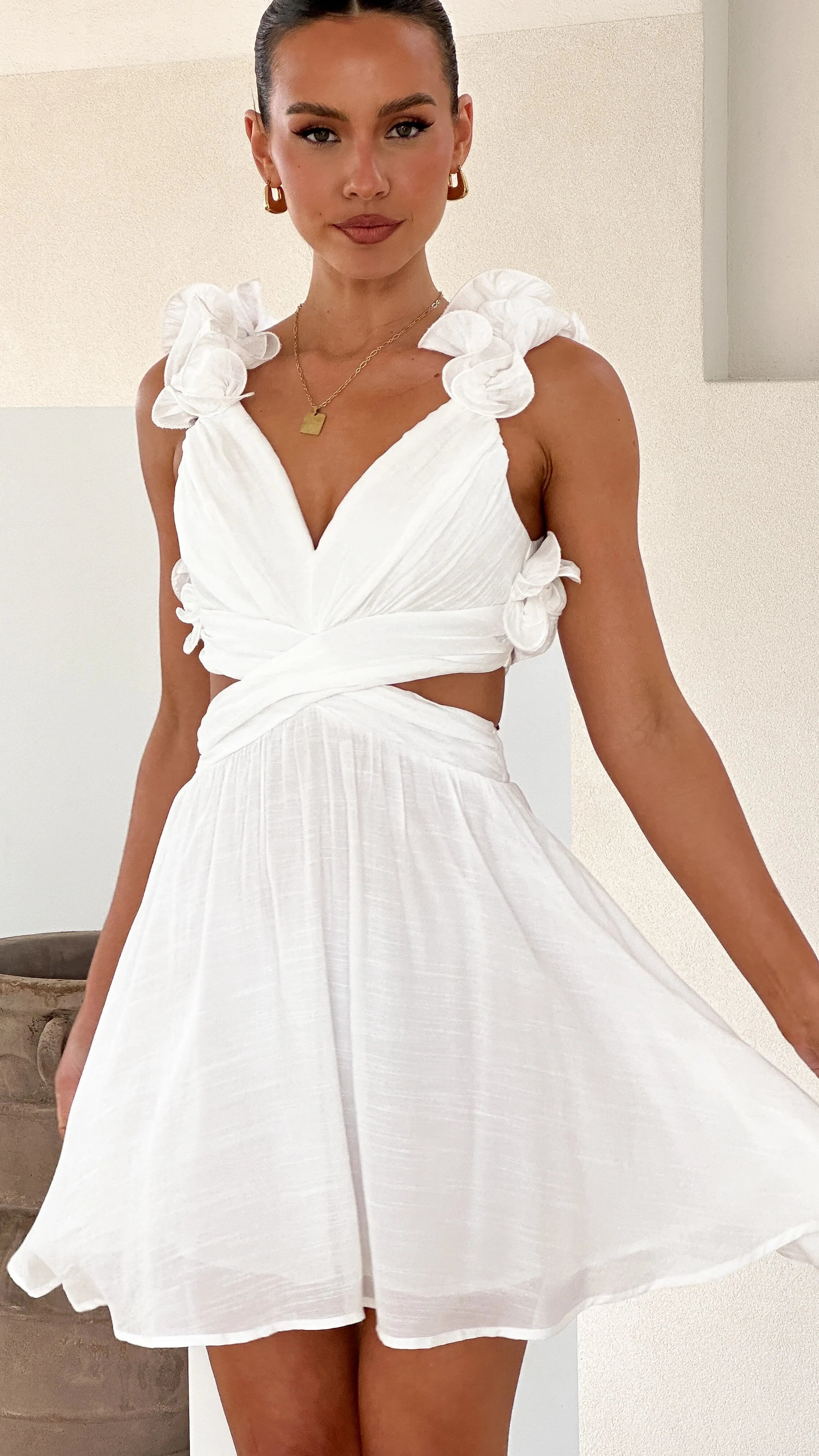 Galilhai Mini Dress - White