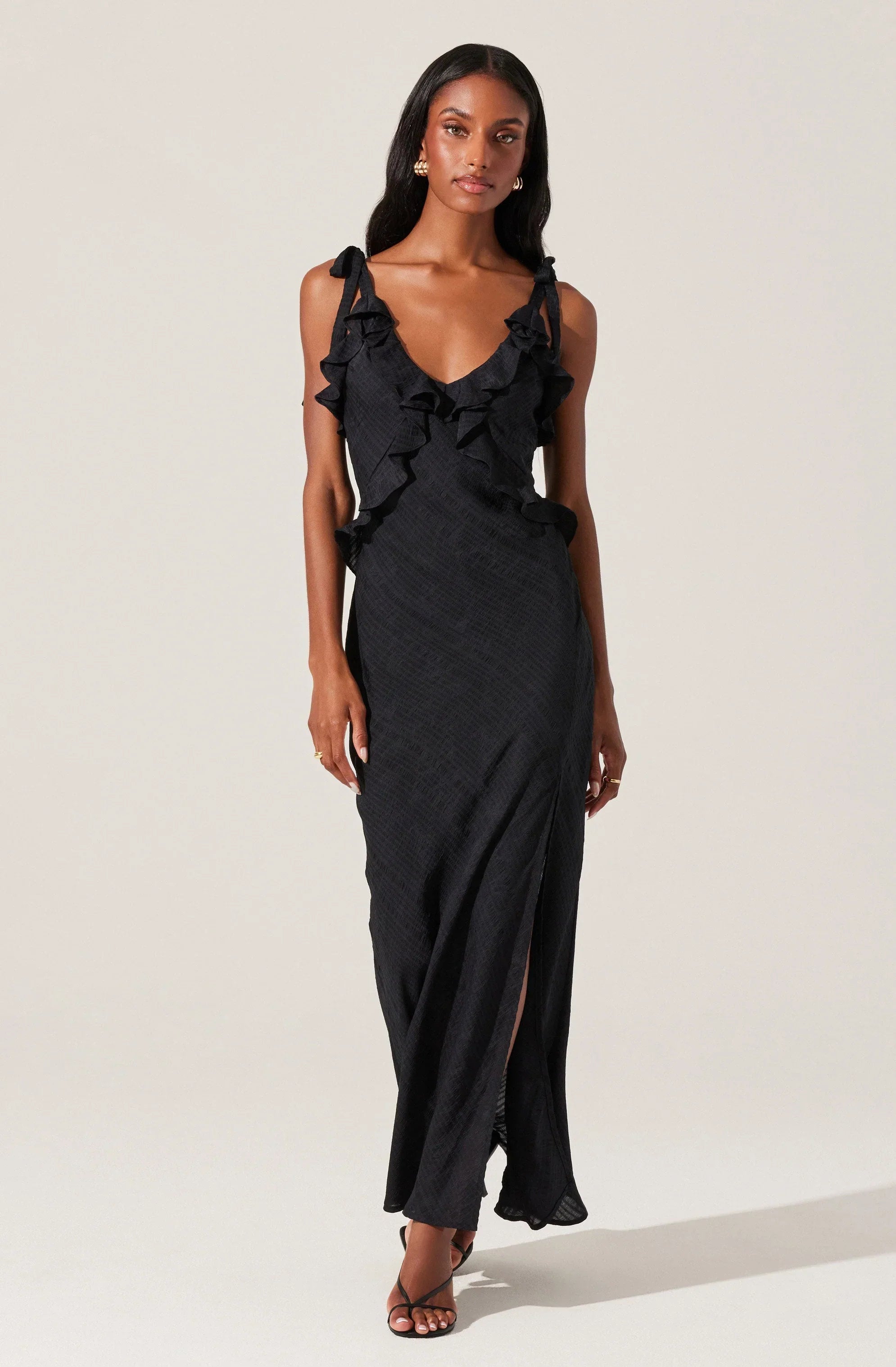 Sorbae Ruffle Maxi Dress